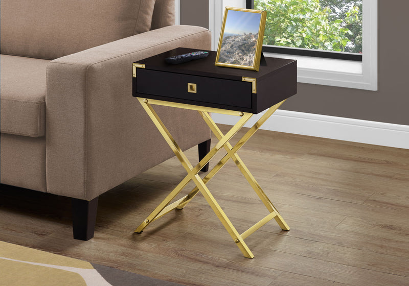 Accent Side Table, Storage Drawer, Stylish Design Contemporary & Modern - R&R Furniture Gallery (Fountain Valley, CA)