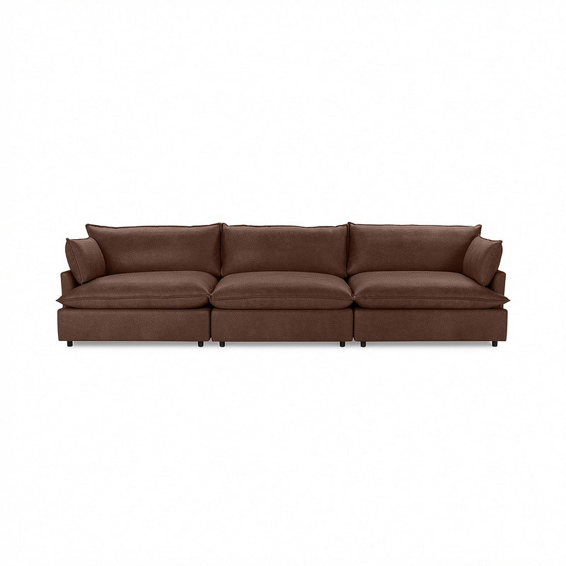 Classic Home Caplan modular sectional sofa with plush fabric cushions and contemporary design in a living room setting.