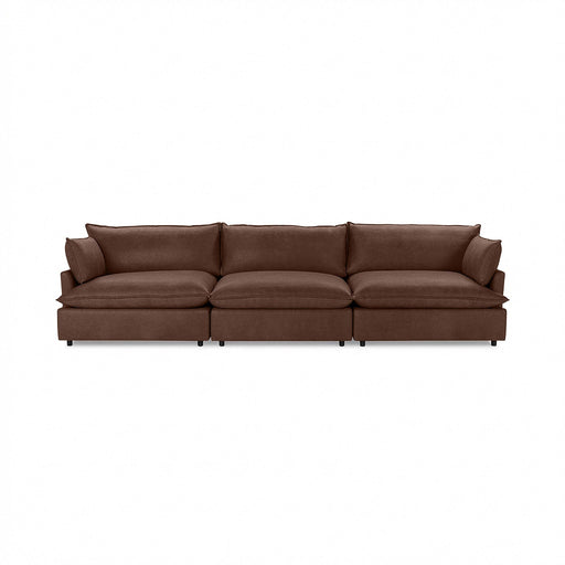 Classic Home Caplan modular sectional sofa with plush fabric cushions and contemporary design in a living room setting.