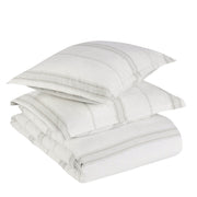 Jayson - Linen Cashmere 3 Piece Duvet Set - R&R Furniture Gallery (Fountain Valley, CA)