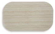 Kimora - Rectangular Cocktail Table - Beige / Dark Brown - R&R Furniture Gallery (Fountain Valley, CA)