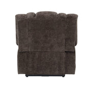 Pacay - Power Recliner With Lift & Heating & Massage - Brown Chenille - R&R Furniture Gallery (Fountain Valley, CA)