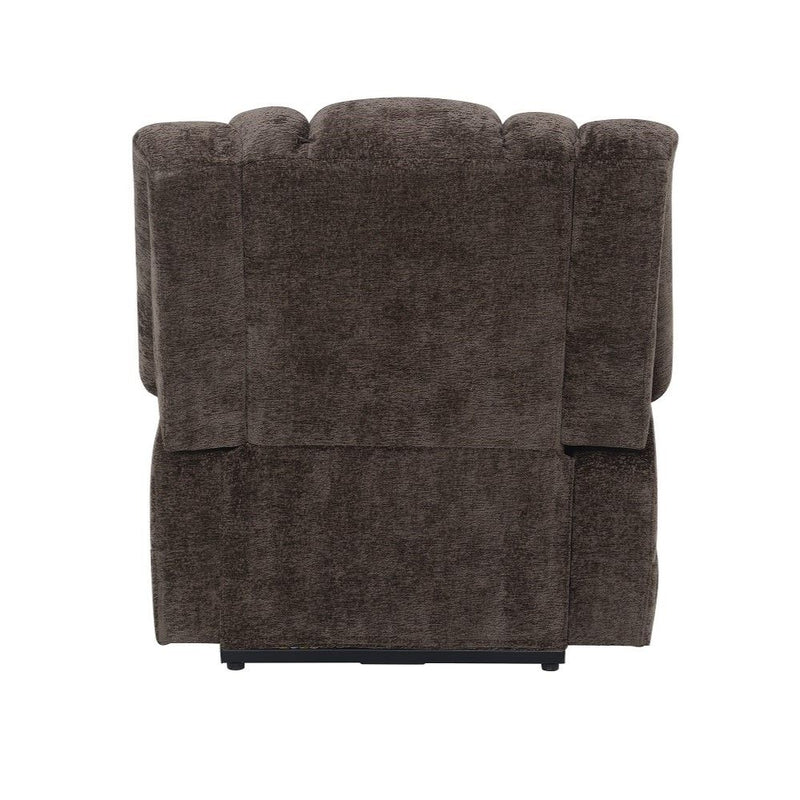 Pacay - Power Recliner With Lift & Heating & Massage - Brown Chenille - R&R Furniture Gallery (Fountain Valley, CA)