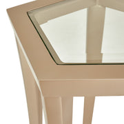La Rachelle - Chairside Table - Champagne - R&R Furniture Gallery (Fountain Valley, CA)