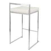 Lumi Source Fuji contemporary stackable counter stool with elegant design, featuring a sleek modern look and sturdy build.