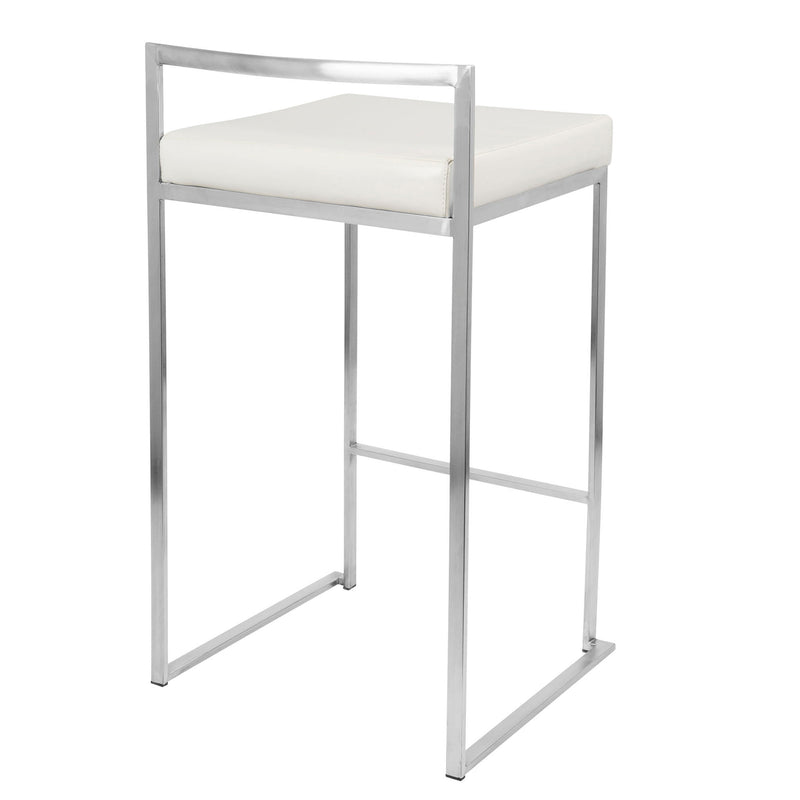 Lumi Source Fuji contemporary stackable counter stool with elegant design, featuring a sleek modern look and sturdy build.