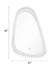 Noralie - 46" Accent Mirror With LED - Mirrored & Faux Diamonds - R&R Furniture Gallery (Fountain Valley, CA)