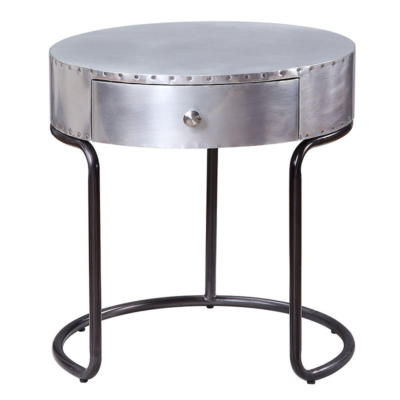 Brancaster - 21" End Table - Aluminum - R&R Furniture Gallery (Fountain Valley, CA)