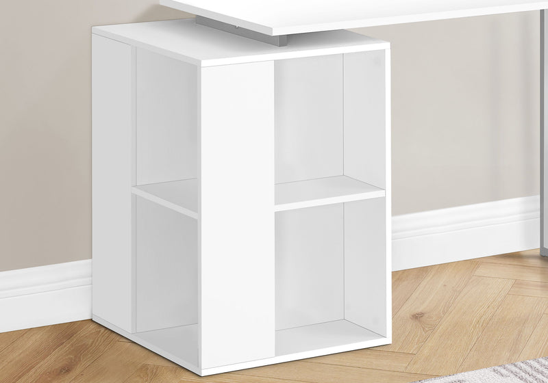 Computer Desk, Home Office, Left, Right Set-Up, Storage Shelves, Work, Laptop, Contemporary, Modern - R&R Furniture Gallery (Fountain Valley, CA)