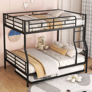 Steel construction bunk bed from DreamHaus with two sleeping levels and ladder, ideal for space-saving bedroom furniture