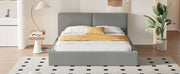 Upholstered Platform Bed, Grounded Bed With Solid Frame - R&R Furniture Gallery (Fountain Valley, CA)