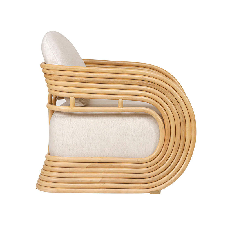 Lauretta - Accent Chair - Cream - R&R Furniture Gallery (Fountain Valley, CA)