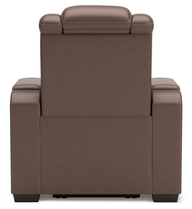 High Impact - Power Recliner / Adj Headrest - Tobacco - R&R Furniture Gallery (Fountain Valley, CA)