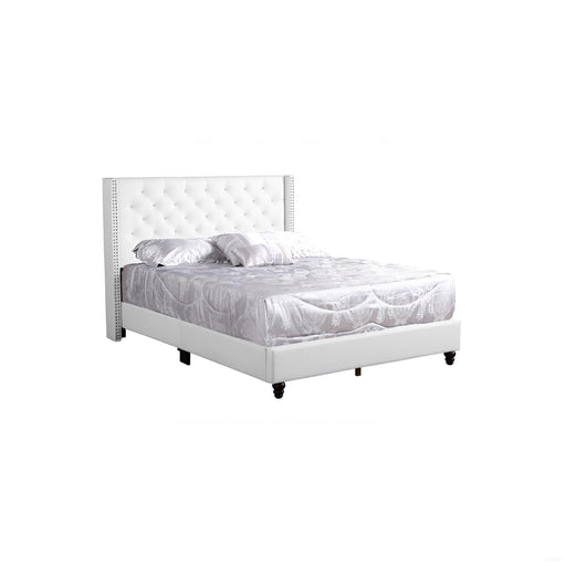 Upholstered Nailhead Trim Chic Bed - R&R Furniture Gallery (Fountain Valley, CA)