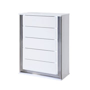 Moon - Smooth Chest With LED - White - R&R Furniture Gallery (Fountain Valley, CA)