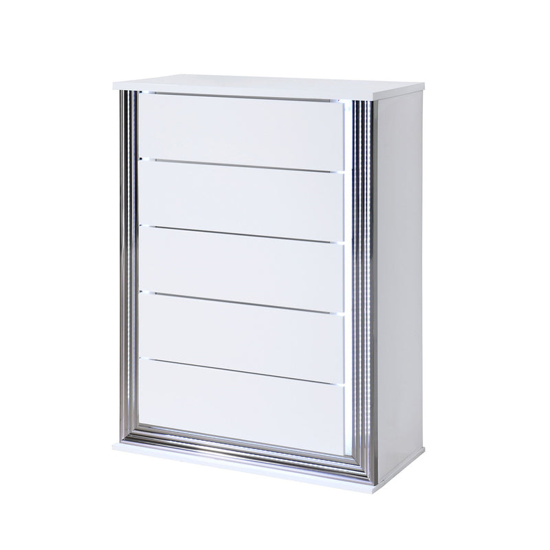 Moon - Smooth Chest With LED - White - R&R Furniture Gallery (Fountain Valley, CA)