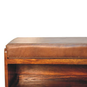 Buffalo - Hide Pull Out Shoe Storage Bench - R&R Furniture Gallery (Fountain Valley, CA)