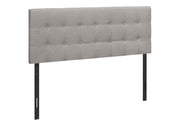 Queen Size, Bed Headboard Only, Upholstered, Durable Construction - Gray - R&R Furniture Gallery (Fountain Valley, CA)