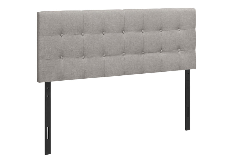 Queen Size, Bed Headboard Only, Upholstered, Durable Construction - Gray - R&R Furniture Gallery (Fountain Valley, CA)