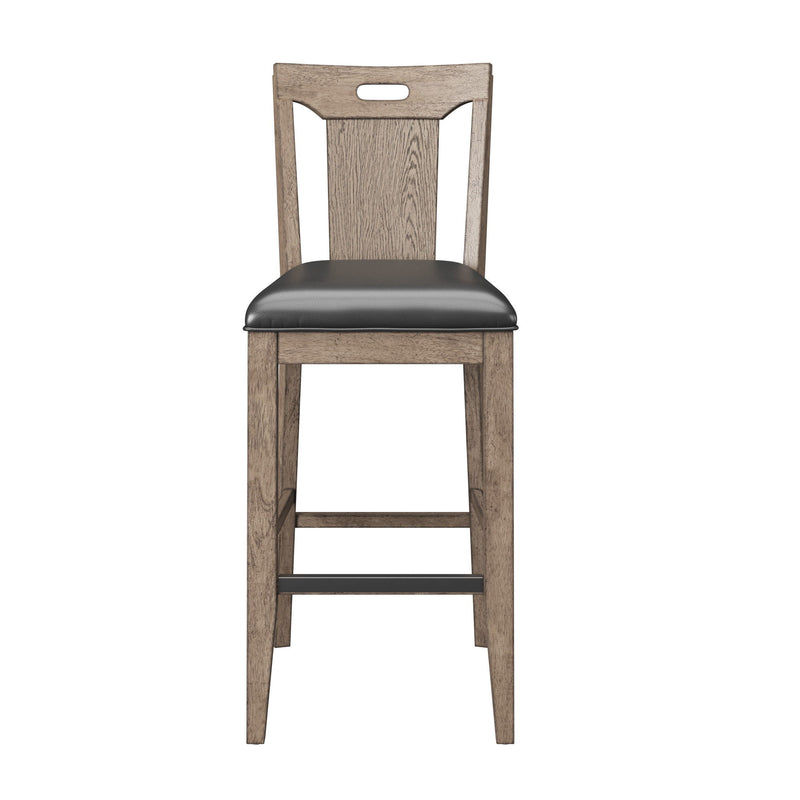 Slat Back Bar Stools (Set of 2) - Brown - R&R Furniture Gallery (Fountain Valley, CA)