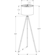Contemporary 8th Street floor lamp with sleek design and tall stand, ideal for modern living room or bedroom lighting.
