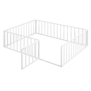 Metal Floor Bed Frame With Fence And Door - R&R Furniture Gallery (Fountain Valley, CA)