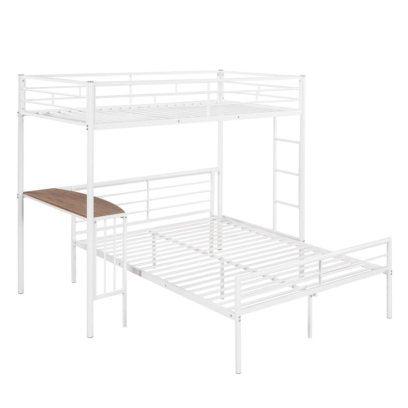Bunk Bed With Desk, Ladder And Quality Slats For Bedroom - R&R Furniture Gallery (Fountain Valley, CA)