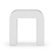 TOV Furniture Hump console table with sleek wooden top and black metal legs, modern design for entryways and living rooms.