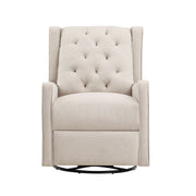 Milah - Gliding Swivel Recliner Tufted - R&R Furniture Gallery (Fountain Valley, CA)