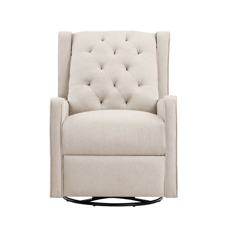 Milah - Gliding Swivel Recliner Tufted - R&R Furniture Gallery (Fountain Valley, CA)
