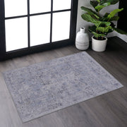 Maval - 2' X 3' Washable Area Rug - Blue / Cream - R&R Furniture Gallery (Fountain Valley, CA)