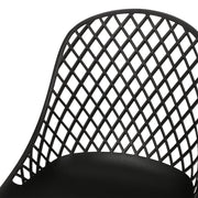 Pair of Noble House Lily Chairs set, modern and stylish dining chairs with upholstered seats and wooden legs.