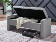 Akselman - Storage Bench - Gray - R&R Furniture Gallery (Fountain Valley, CA)