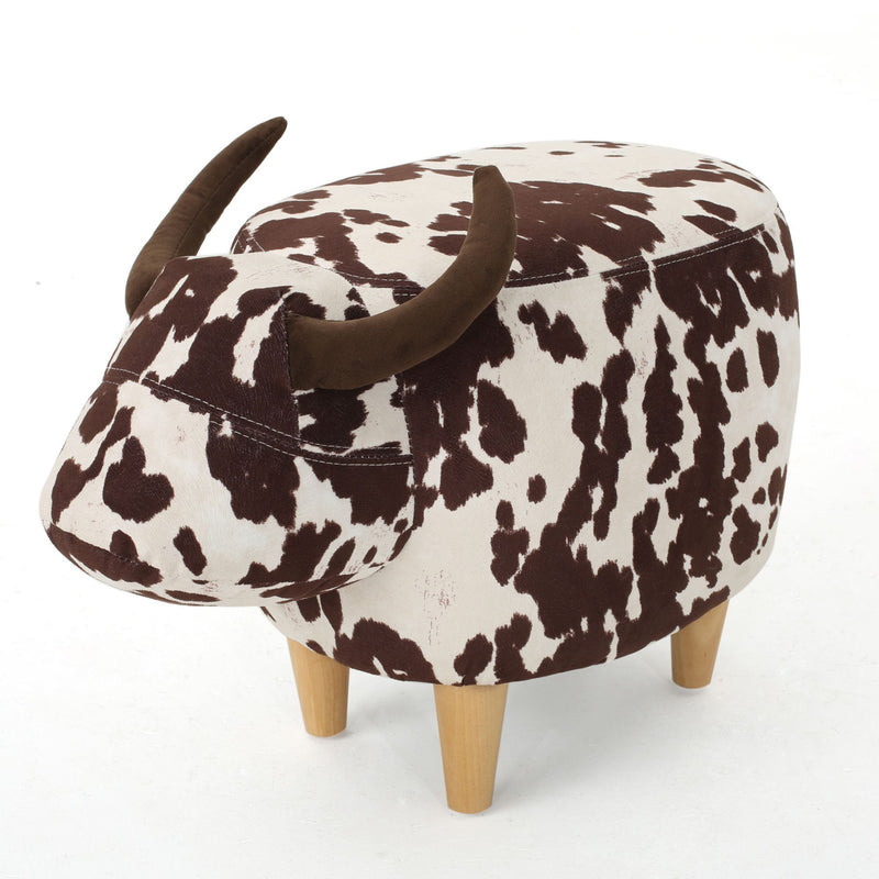 Cow Shaped Ottoman Footstool - R&R Furniture Gallery (Fountain Valley, CA)