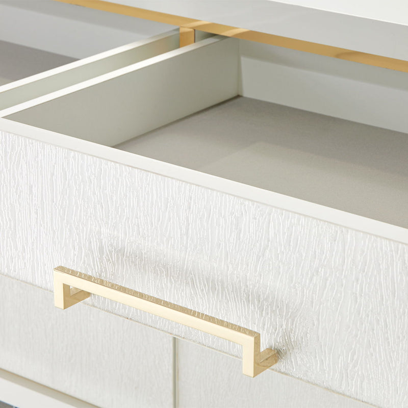Palm Gate - Media Cabinet - Cloud White - R&R Furniture Gallery (Fountain Valley, CA)