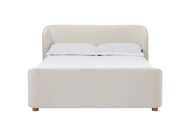 Kiki Upholstered Platform Bed in Whipped Honey Linen (2026)