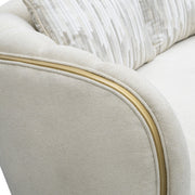 Scotts Square - Loveseat - Cornsilk / Light Champagne - R&R Furniture Gallery (Fountain Valley, CA)