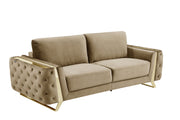 1051 - Contemporary Velvet Sofa - R&R Furniture Gallery (Fountain Valley, CA)