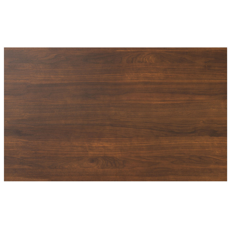 Simpli-Home Wilson handcrafted dining table with wooden finish, rectangular top, and sturdy legs, ideal for modern dining rooms.