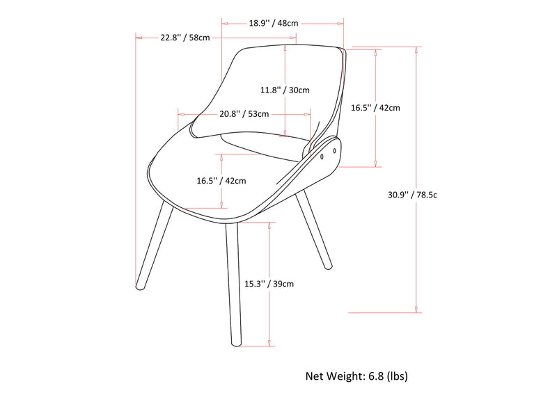 Malden - Bentwood Upholstered Dining Chair With Wood Back - R&R Furniture Gallery (Fountain Valley, CA)