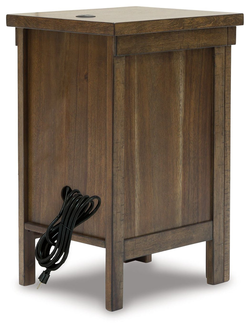 Moriville - Chair Side End Table - Grayish Brown - R&R Furniture Gallery (Fountain Valley, CA)