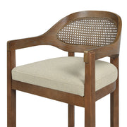 Americana - Mid-Century Modern Cane Back Counter Stool - R&R Furniture Gallery (Fountain Valley, CA)