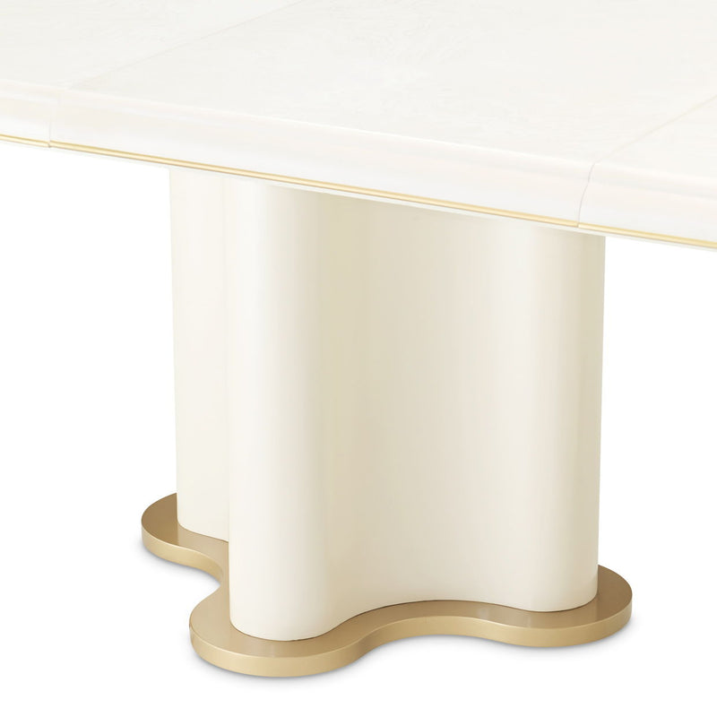 La Terrazza - Double Pedestal Dining Table - Creamy Pearl - R&R Furniture Gallery (Fountain Valley, CA)