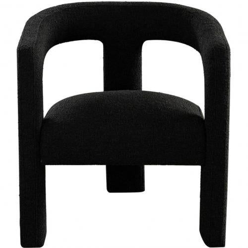 Scout Dining/Accent Chair in Black Boucle Fabric