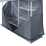 Loft Bed With Desk, Shelves, Power Outlet, LED Light And Wardrobe - R&R Furniture Gallery (Fountain Valley, CA)