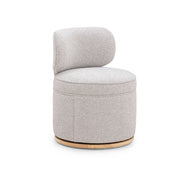 TOV Furniture Amaya swivel desk chair with a modern design, featuring a cushioned seat and backrest on a swivel base.