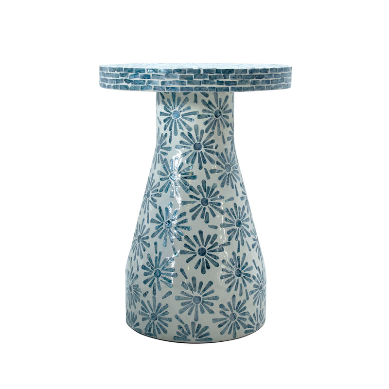 Halio - Checkered Shell Side Table - R&R Furniture Gallery (Fountain Valley, CA)