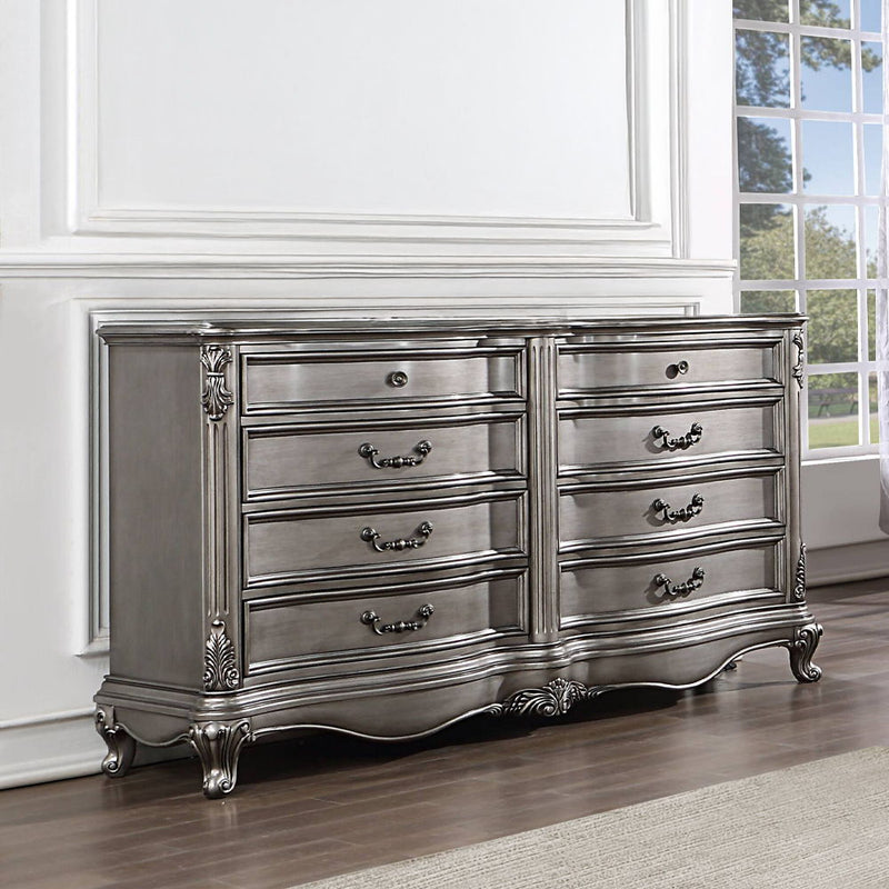 Ariadne - Dresser - Antique Platinum - R&R Furniture Gallery (Fountain Valley, CA)
