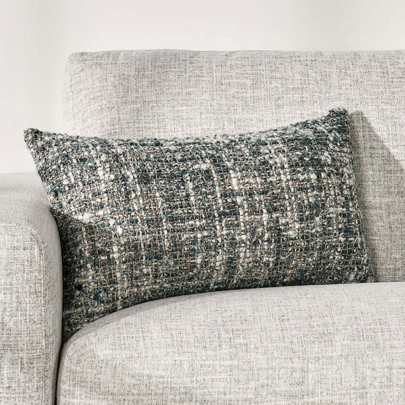 Villa Classics Porter Pillow, a stylish accent pillow with classic design from Classic Home, shown in natural fabric and decorative pattern.