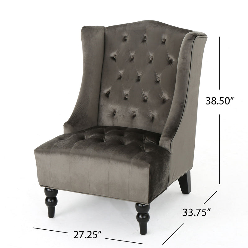 Toddman - Hi - Back Club Chair With Elegant Design - R&R Furniture Gallery (Fountain Valley, CA)